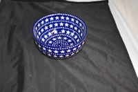 Rice Bowl Bunzlau Castle  Blauw met witte sterren 0359A