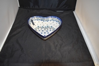 Heart Bowl Royal Blue Bunzlau Castle