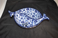 Bowl Fish shaped Dragonfly Bunzlau Castle