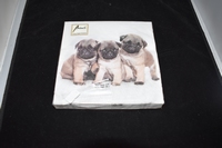 Pug Dog servetten