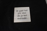 Je gaat het pas zien als je het door hebt Onderzetter