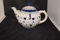Theepot Cat black Bunzlau Castle