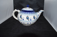 Theepot Blue Bird Bunzlau Castle