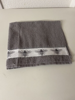 Keukendoek Bijtjes Grijs