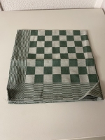 Theedoek Groen geblokt DDDD
