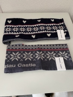 Keukendoek Sterren - Winter Donkerblauw Bunzlau Castle