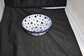 Bowl Bunzlau Castle Wit met blauwe sterren 0119